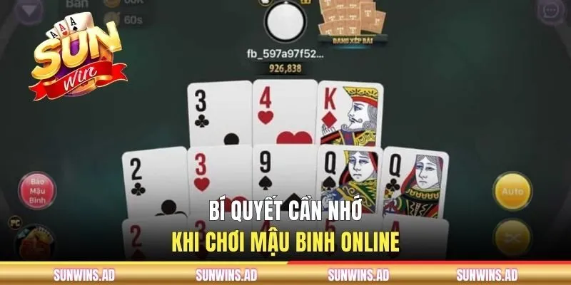 Mậu Binh Online - Luật Chơi Chi Tiết Người Mới Cần Ghi Nhớ 3 Bí quyết cần nhớ khi chơi Mậu Binh online